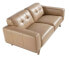 2-Sitzer-Sofa aus sandfarbenem Leder