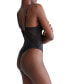 Фото #2 товара Комплект Эротического белья Calvin Klein женское с кружевным трусиком Sculpt Lace Thong Bodysuit QF7551
