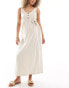 Фото #4 товара Mamalicious Maternity 2 function nursing button through maxi sundress in cream