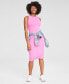 ფოტო #1 პროდუქტის Women's Rib-Knit Midi Tank Dress, Created for Macy's