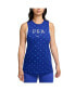 Фото #1 товара Women's Blue Team USA Icon Allover Print Muscle Tank Top