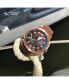 ფოტო #4 პროდუქტის Men's Regatta VIP Day Retrograde Brown Performance Timepiece Watch 46mm