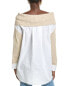 Naadam Hybrid Off-The-Shoulder Wool & Cashmere-Blend Tunic Women's