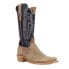 Фото #2 товара R. Watson Boots Boar Embroidered Narrow Square Toe Cowboy Mens Blue, Brown Casu