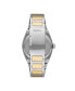 ფოტო #3 პროდუქტის Men's Everett Two-Tone Stainless Steel Bracelet Watch 42mm
