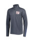 ფოტო #2 პროდუქტის Men's Charcoal New York Giants Quarter-Zip Sweatshirt