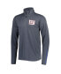 Фото #2 товара Men's Charcoal New York Giants Quarter-Zip Sweatshirt