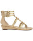 Фото #2 товара Danica Beaded Demi-Wedge Gladiator Sandals