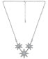 Cubic Zirconia Star Cluster Pendant Necklace in Sterling Silver, 16" + 2" extender, Created for Macy's