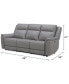 Фото #18 товара Addyson 88" 3-Pc. Leather Sofa with 3 Zero Gravity Recliners with Power Headrests, Created for Macy's