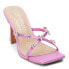 Фото #2 товара COCONUTS by Matisse Levi Rhinestone Block Heels Womens Purple Casual Sandals LE