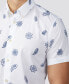 Фото #6 товара Men's Floral Print Short Sleeve Shirt