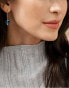 Фото #3 товара Fashion steel earrings with blue glass Sea Glass SKJ1812040