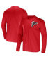 ფოტო #1 პროდუქტის Men's NFL x Darius Rucker Collection by Red Atlanta Falcons Team Long Sleeve T-shirt