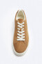 Split leather sneakers