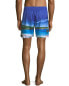 Фото #2 товара Blueport 155058 Men's Exclusive Ibiza/ Beach Print Swim Trunks Size Small