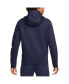 ფოტო #2 პროდუქტის Men's Navy Chelsea Tech Fleece Full-Zip Hoodie