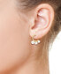 ფოტო #2 პროდუქტის EFFY® Freshwater Pearl (4-6mm) Graduated Hoop Earrings in 14k Gold-Plated Sterling Silver