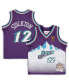 Фото #4 товара Футболка детская Mitchell&Ness John Stockton Utah Jazz 1996/97 Hardwood Classics 1996/97 (фиолетовая)