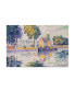 Фото #1 товара Paul Signac View of the Seine, Samois Canvas Art - 15" x 20"