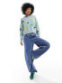 Фото #3 товара Native Youth yin yang embroidered cropped jumper in grey