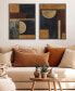 Фото #2 товара Jeweled Geo Hand-Embellished Abstract 2-Pc Framed Canvas Wall Art Set