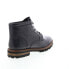 Фото #15 товара Roan by Bed Stu Barr FR80422 Mens Black Leather Lace Up Casual Dress Boots