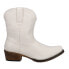 Roper Emma Snip Toe Cowboy Womens White Casual Boots 09-021-1567-3037 10.5 - фото #1