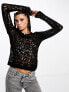 Фото #5 товара Weekday Teagan open knit jumper in black