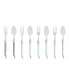 Фото #1 товара Laguiole Cocktail or Dessert Spoons and Forks, Set of 8, Mother of Pearl