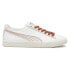 Фото #1 товара Puma Clyde Huskie Lace Up Mens White Sneakers Casual Shoes 39311401