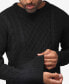 ფოტო #5 პროდუქტის Men's Crewneck Mixed Texture Sweater