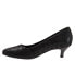 Фото #4 товара Trotters Kiera T1805-071 Womens Black Leather Slip On Pumps Heels Shoes