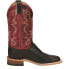 Фото #1 товара Justin Boots Moore Goat Embroidery Square Toe Cowboy Womens Size 6 B Casual Boo