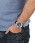 Фото #4 товара Часы Salvatore Ferragamo Swiss Tonneau Blue Silicone Strap Watch 42mm