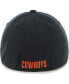 Фото #3 товара Men's Black Oklahoma State Cowboys Franchise Fitted Hat