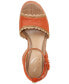 Фото #4 товара Women's Amber Two-Piece Sculpted Platform Wedge Sandals