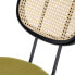 Dining Chair Black Green Natural Rattan 48 x 54 x 80 cm