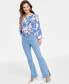 Petite High-Rise Flare-Leg Jeans, Created for Macy's