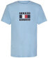 ფოტო #1 პროდუქტის Little Boys Global Stripe Block Logo Graphic T-Shirt