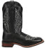 Фото #1 товара Laredo Kite Days Embroidery Square Toe Cowboy Womens Black Casual Boots 5820