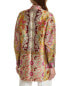 Etro Jacquard Silk-Blend Top Coat Women's Yellow 40