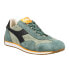 Фото #2 товара Diadora Equipe Suede Sw Lace Up Mens Green Sneakers Casual Shoes 175150-70397