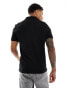 Фото #2 товара Lacoste slim fit pique polo in black