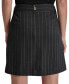 ფოტო #1 პროდუქტის Women's Asymmetric Striped Mini Skirt