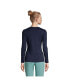 Petite Cotton Rib Long Sleeve Crewneck T-Shirt