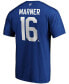 Фото #3 товара Men's Mitchell Marner Blue Toronto Maple Leafs Team Authentic Stack Name and Number T-shirt