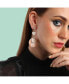 ფოტო #3 პროდუქტის Women's Gold Circular Drop Earrings