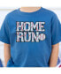 Little and Big Boys Home Run Patch Short Sleeve T-Shirt