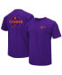 Фото #1 товара Men's Purple Clemson Tigers OHT Military-Inspired Appreciation T-shirt